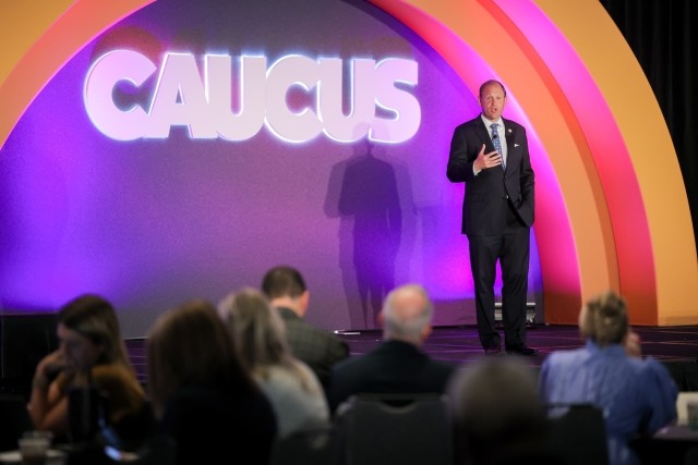 Rep Andy Barr at Caucus