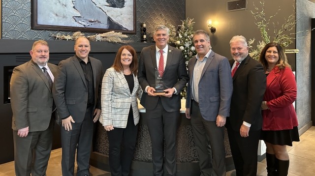 Rep. La Hood with Illinois Credit Union League 