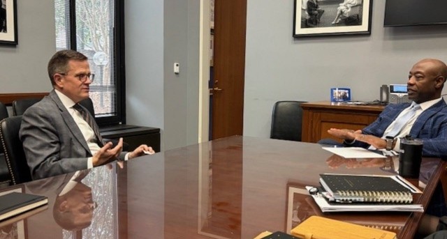 Scott Simpson and Sen. Tim Scott