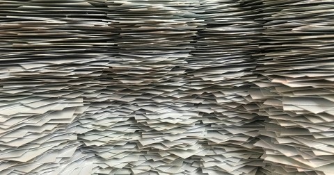 Stacks of papers