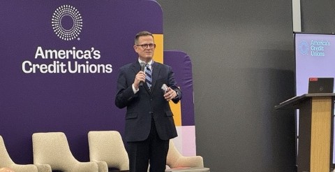 Scott Simpson addresses the Small Credit Union Conference 